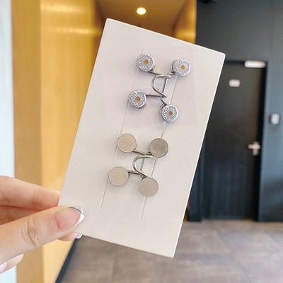 Sieviešu svārki Bikses jostas saktas komplekts Neredzamā piespraude Adjust Džinsi jostasvieta Clip Metāla piespraudes Sieviešu Apģērbu Aksesuāri