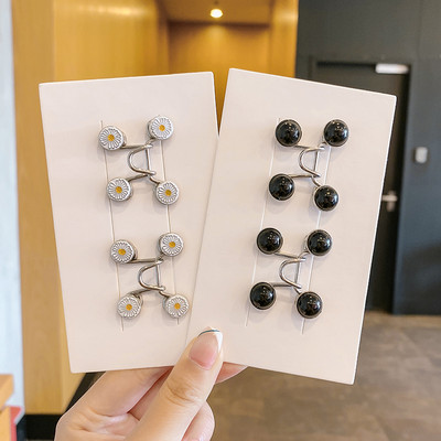 Sieviešu svārki Bikses jostas saktas komplekts Neredzamā piespraude Adjust Džinsi jostasvieta Clip Metāla piespraudes Sieviešu Apģērbu Aksesuāri