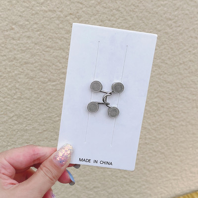 Sieviešu svārki Bikses jostas saktas komplekts Neredzamā piespraude Adjust Džinsi jostasvieta Clip Metāla piespraudes Sieviešu Apģērbu Aksesuāri