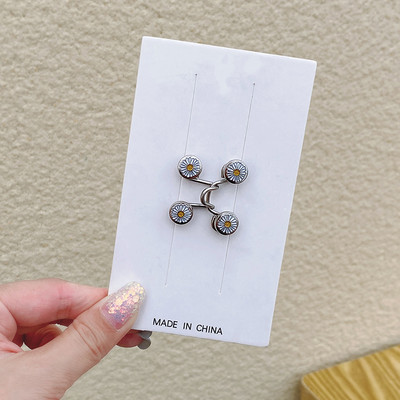 Sieviešu svārki Bikses jostas saktas komplekts Neredzamā piespraude Adjust Džinsi jostasvieta Clip Metāla piespraudes Sieviešu Apģērbu Aksesuāri