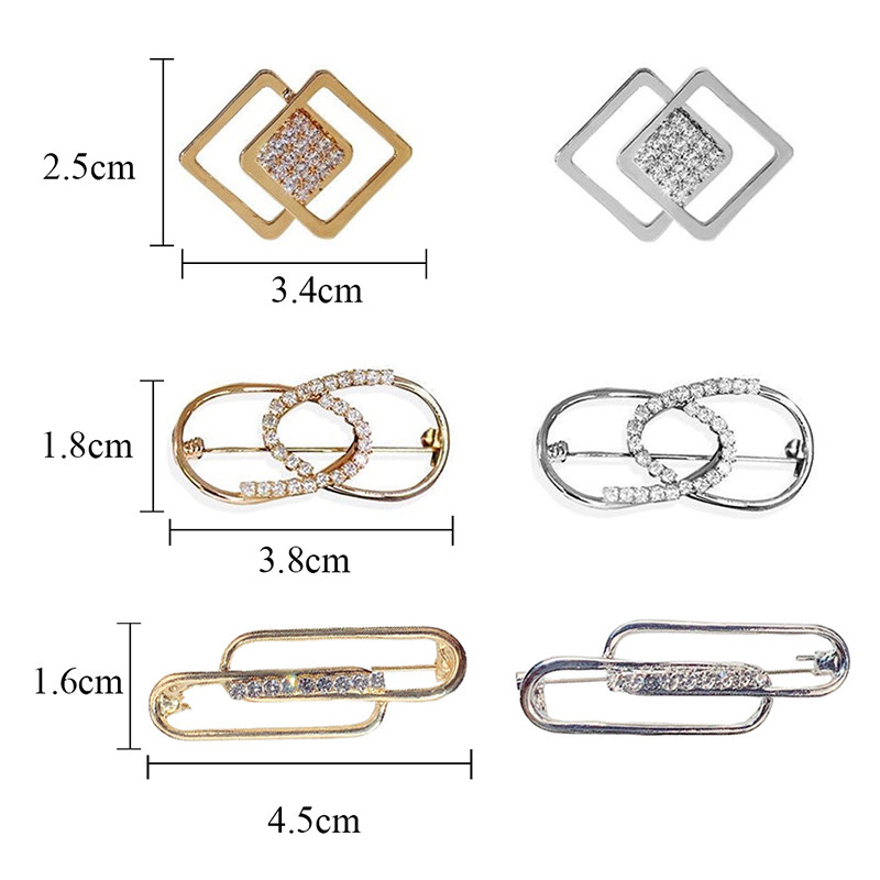 Modni geometrijski broš Neodsjajni fiksirani broševi za odjeću za žene Broš igla za ukrašavanje odjeće Nakit Dodaci Poklon