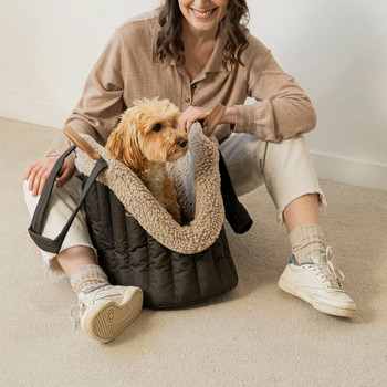 Φορητές χειμερινές τσάντες μεταφοράς καθισμάτων αυτοκινήτου για σκύλους κατοικίδιων ζώων Τσάντες ρείθρων Boo Boo Car Boo για ταξίδια με μικρά σκυλιά γάτα