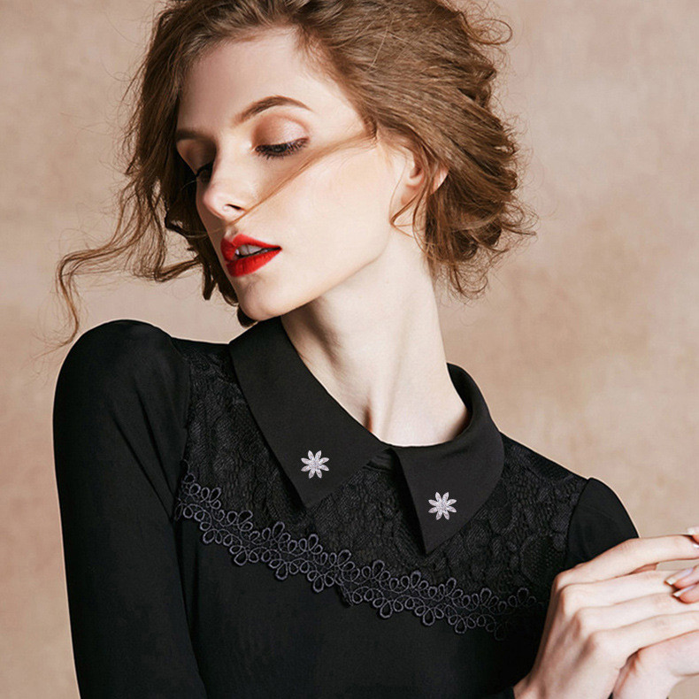 CINDY XIANG kubiskā cirkonija ziedu piespraudes piespraudes sievietēm un vīriešiem Modes kleitas T-kreklu aksesuāri vara rotaslietas