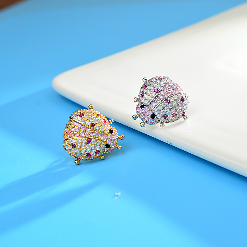 CINDY XIANG Kubni cirkonij Broševi bubamara za žene i muškarce Slatki kukci Pribadača Bakreni nakit 2 boje Dostupne poklon