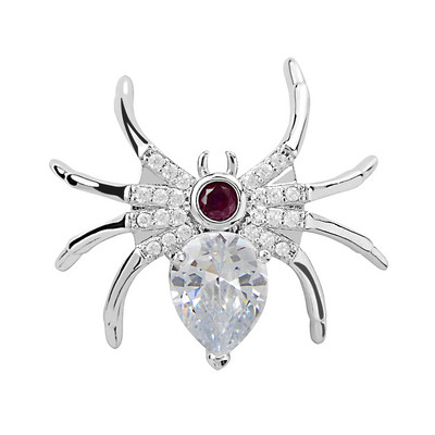 CINDY XIANG Novi dolazak Kubni cirkonij pauk igla za ovratnik Modni ženski i muški broševi Nakit od insekata Bakreni materijal