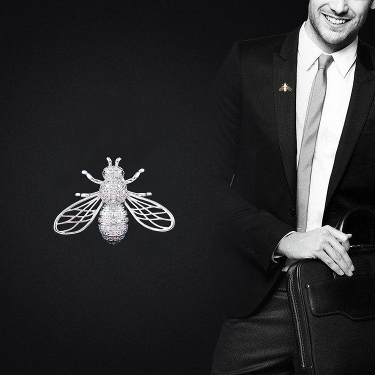 CINDY XIANG kubiskā cirkonija bišu apkakles piespraudes kukaiņu saktas sievietēm un vīriešiem vara rotaslietas 2 krāsās, augstas kvalitātes