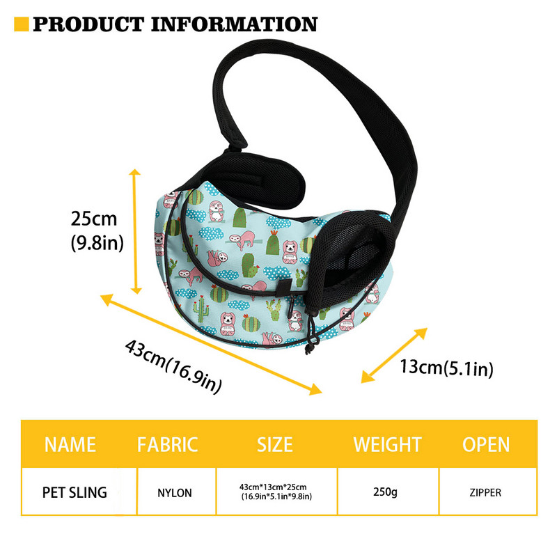 Simpatične crtiće s printom pizze, torbe za kućne ljubimce, torbe preko ramena, torbe za nošenje psića, udobnu mrežastu torbicu, dodatke za kućne ljubimce