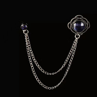 Modes sieviešu sakta Rubīna atloka piespraudes ķēdīte vīriešu piespraude Temperaments Eleganta kokteiļu ballīte aktivitāšu piespraudes kleita Daudzpusīga piespraude