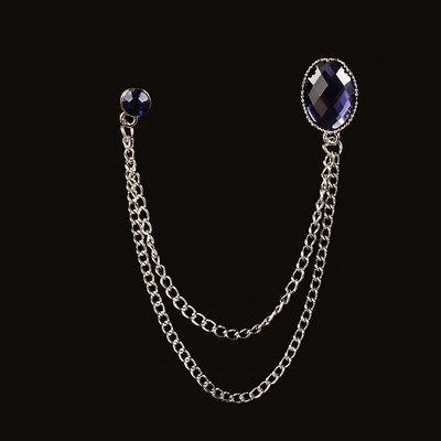 Modes sieviešu sakta Rubīna atloka piespraudes ķēdīte vīriešu piespraude Temperaments Eleganta kokteiļu ballīte aktivitāšu piespraudes kleita Daudzpusīga piespraude