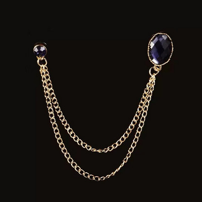 Modes sieviešu sakta Rubīna atloka piespraudes ķēdīte vīriešu piespraude Temperaments Eleganta kokteiļu ballīte aktivitāšu piespraudes kleita Daudzpusīga piespraude