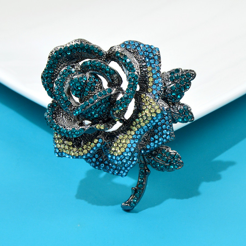 CINDY XIANG Luksuzni broš od kamenčića, velika ruža, Valentinovo, Buket pribadača, koržaž, zimski dodaci, nakit, dobar dar