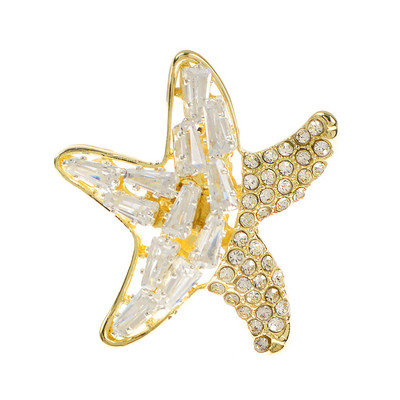 CINDY XIANG Cubic Zirconia Star καρφίτσες για γυναίκες Μόδα φιόγκος με καρφίτσα μέλισσας Χαριτωμένο μικρό κολάρο χρυσό χρώμα