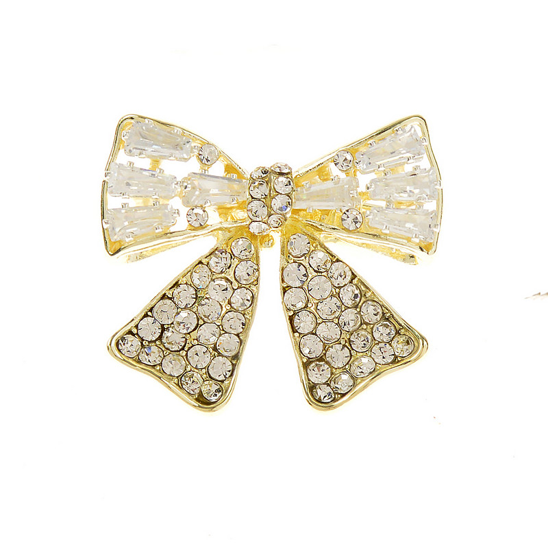 CINDY XIANG Broševi sa zvjezdicama od kubičnog cirkonija za žene Modna igla u obliku pčele, mašna, cvijet, slatka mala igla za okovratnik zlatne boje