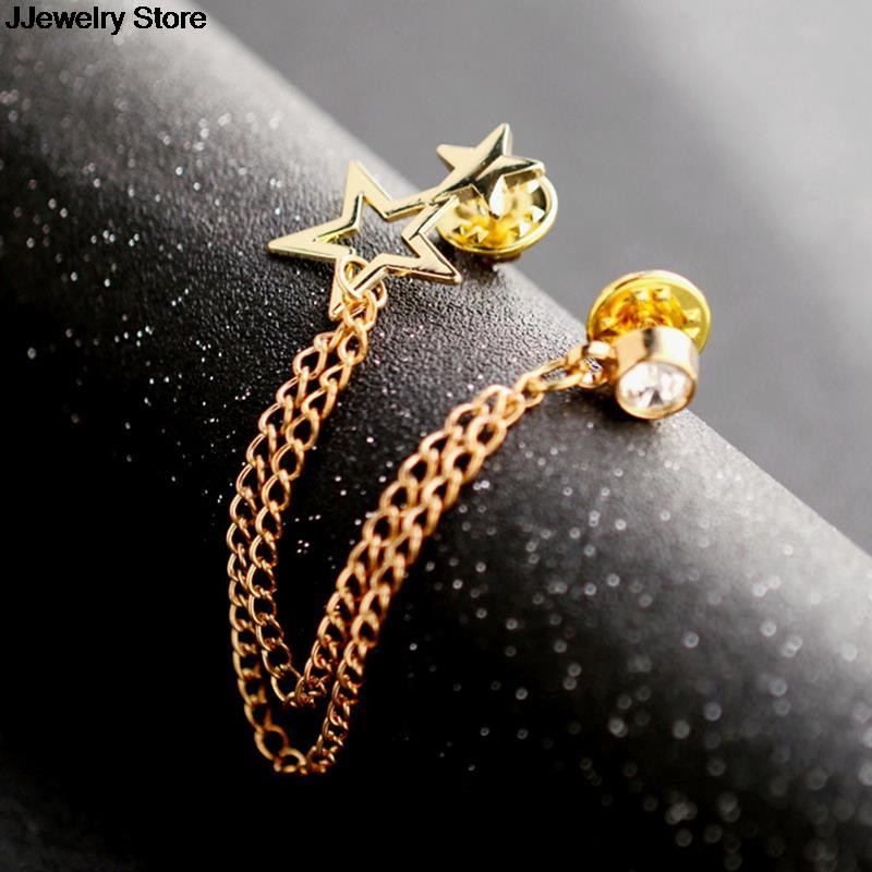 Korejski britanski stil, kristalni sat, broš, odijelo, lanac s resicama, značka, rever, retro ženski koržaž, muški dodaci