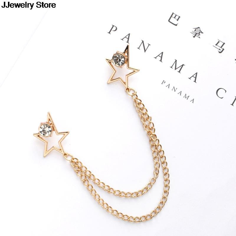 Korejski britanski stil, kristalni sat, broš, odijelo, lanac s resicama, značka, rever, retro ženski koržaž, muški dodaci