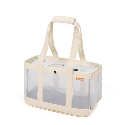 Mrežasta prozračna torba za nošenje pasa Kvadratna torba za transportnu kutiju za kućne ljubimce za Teddy Chihuahua Male srednje pse Torba za vanjske ljubimce