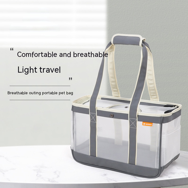 Mrežasta prozračna torba za nošenje pasa Kvadratna torba za transportnu kutiju za kućne ljubimce za Teddy Chihuahua Male srednje pse Torba za vanjske ljubimce
