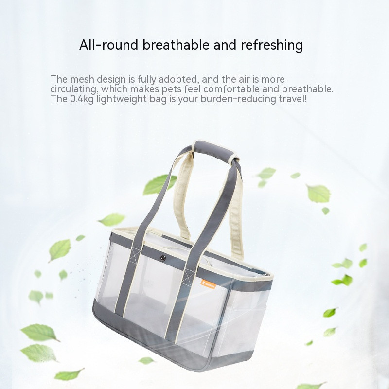 Mrežasta prozračna torba za nošenje pasa Kvadratna torba za transportnu kutiju za kućne ljubimce za Teddy Chihuahua Male srednje pse Torba za vanjske ljubimce