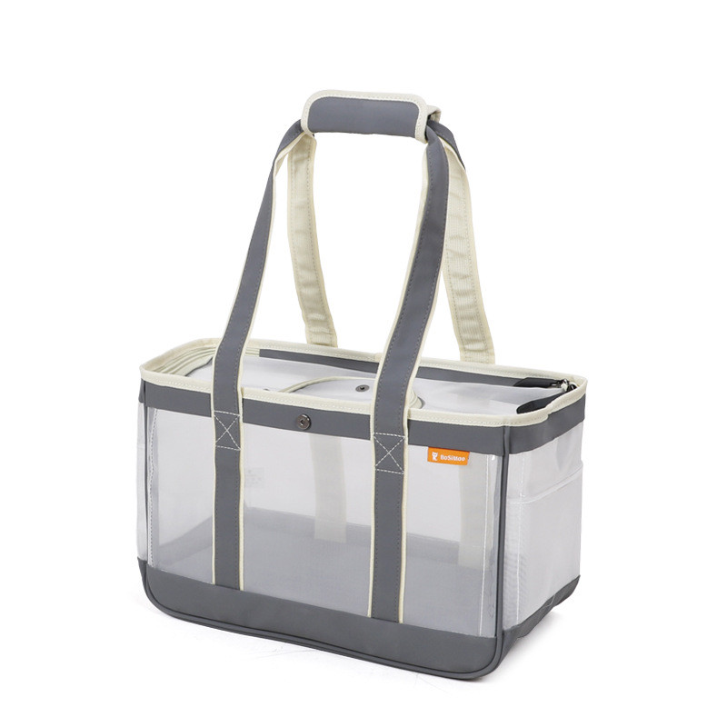 Mrežasta prozračna torba za nošenje pasa Kvadratna torba za transportnu kutiju za kućne ljubimce za Teddy Chihuahua Male srednje pse Torba za vanjske ljubimce