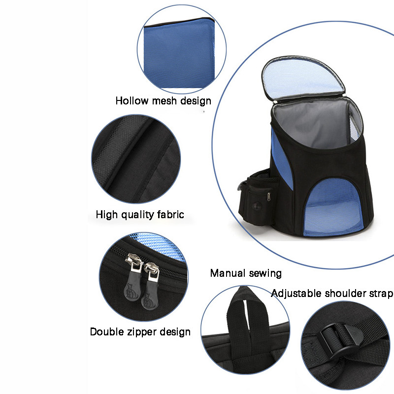 Vanjski dvostruki ruksak za putovanja za kućne ljubimce Sklopiva kutija za kućne ljubimce za mačke i pse Potrepštine za kućne ljubimce Putna moda Prednja torba za nošenje kućnih ljubimaca Ruksak za kućne ljubimce