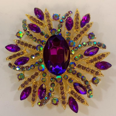 Modna osobnost, elegantni ružičasti broš s kristalnim cvijetom za žene, romantično vjenčanje, mladenka, djeveruša, nakit od kamenčića