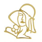 CINDY XIANG Novi izdubljeni broševi za prekrasne djevojke za žene Modni nakit od nehrđajućeg čelika, dvije boje, visoke kvalitete