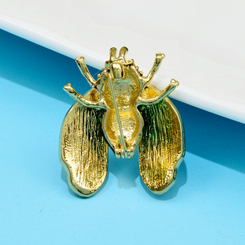 CINDY XIANG New Arrival Beetle Brooch Bug Pin 2 Διαθέσιμα χρώματα Μόδα έντομα κοσμήματα υψηλής ποιότητας
