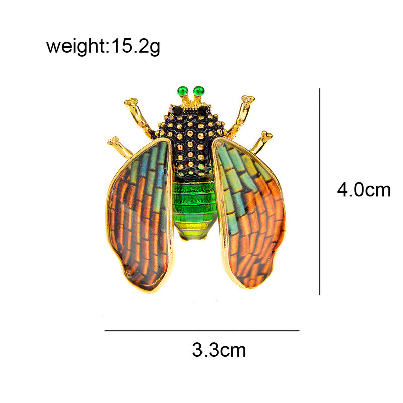 CINDY XIANG Novopristigli buba broš pribadača 2 boje dostupne modni nakit od insekata visoke kvalitete