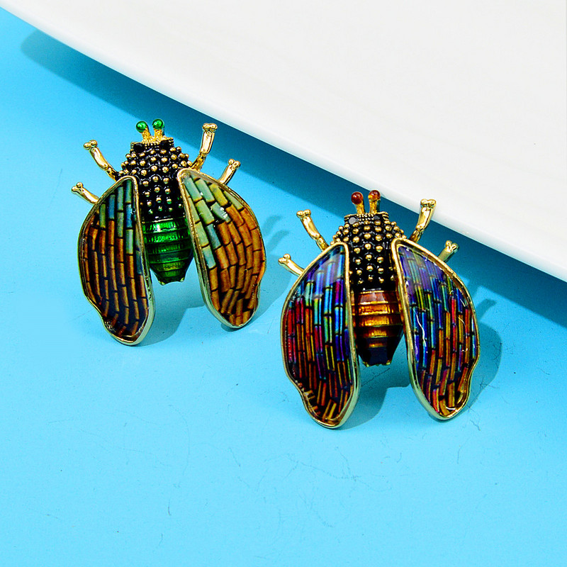 CINDY XIANG Novopristigli buba broš pribadača 2 boje dostupne modni nakit od insekata visoke kvalitete