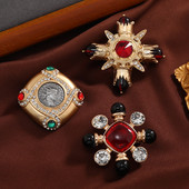 Morkopela Crveni križ Broševi Stil palače Elegantni šarm Broš igla za žene Muškarci Modni dodaci Pokloni za vjenčanje