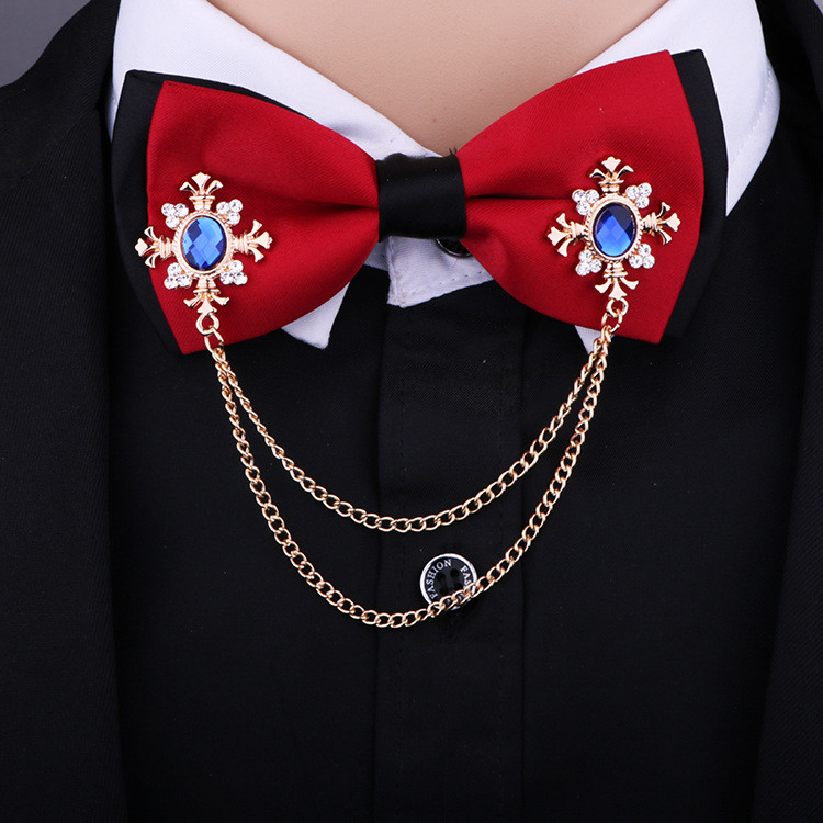 Mood Tutt Crystal Cross Chain Pross Naiste särgi krae nööpnõelad ja prossid Personality revääritihvt Pandla Naiste aksessuaarid