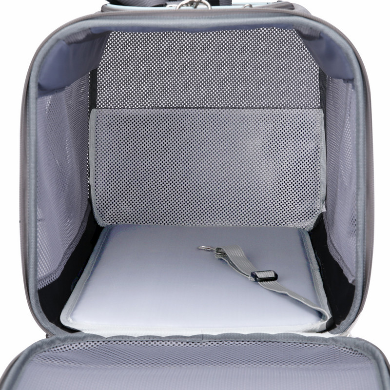 Novi dolazak, prozračna mrežasta nosiljka za kućne ljubimce, ruksak za kućne ljubimce odobren od zrakoplovnih kompanija, prijenosni kavez za nosiljku za mačke, crna ružičasta siva