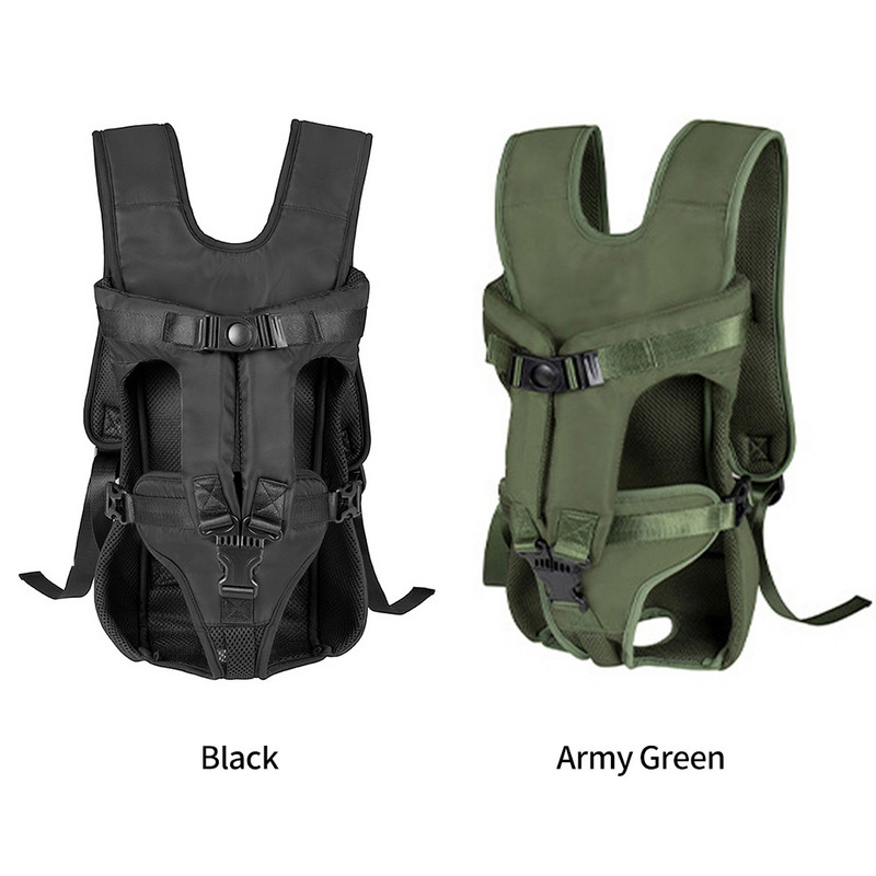 Brīvroku mājdzīvnieku mugursomas turētājs, elpojošs, regulējams kaķu suņiem, noņemams ceļojums brīvā dabā, priekšējā soma, kempings