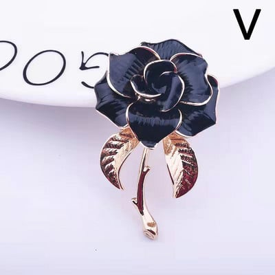 Ženski elegantni cvjetni dizajn Broševi Modna imitacija bisera Sjajni emajlirani metalni broš od vještačkih dijamanata Igle za odijelo za zabavu Dodaci