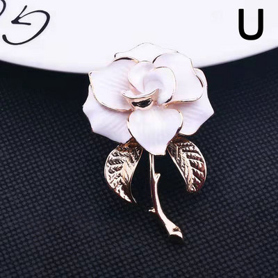 Ženski elegantni cvjetni dizajn Broševi Modna imitacija bisera Sjajni emajlirani metalni broš od vještačkih dijamanata Igle za odijelo za zabavu Dodaci