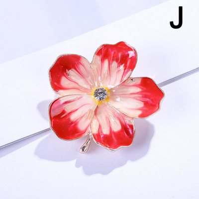 Ženski elegantni cvjetni dizajn Broševi Modna imitacija bisera Sjajni emajlirani metalni broš od vještačkih dijamanata Igle za odijelo za zabavu Dodaci