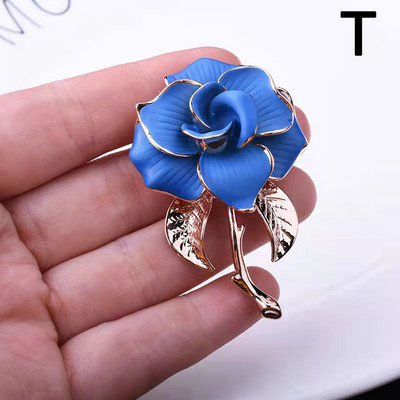 Ženski elegantni cvjetni dizajn Broševi Modna imitacija bisera Sjajni emajlirani metalni broš od vještačkih dijamanata Igle za odijelo za zabavu Dodaci