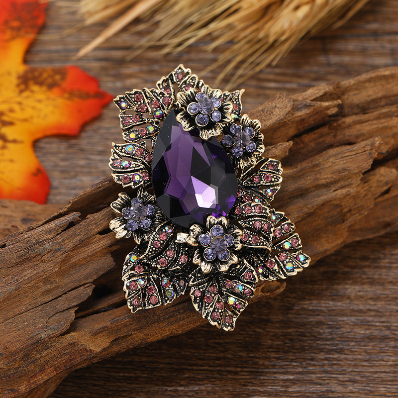 Palača Morkopela Stil kristalnog cvijeta Broš Emajl Igle Broševi za žene Modni nakit Dodaci Party Novogodišnji darovi