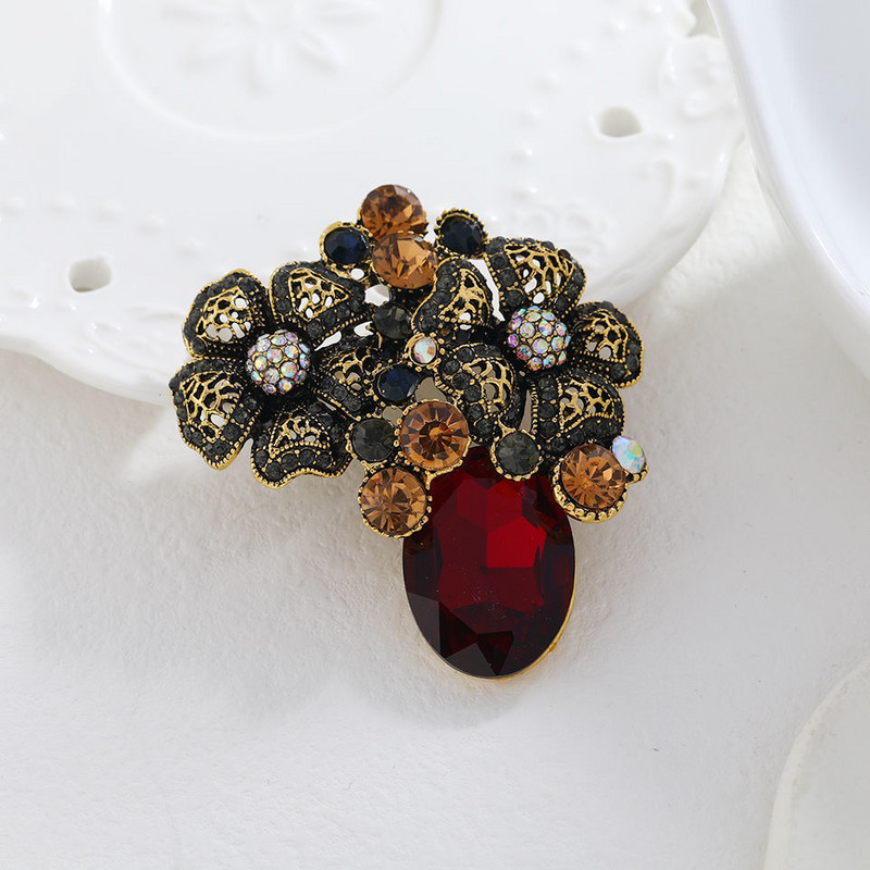 Palača Morkopela Stil kristalnog cvijeta Broš Emajl Igle Broševi za žene Modni nakit Dodaci Party Novogodišnji darovi