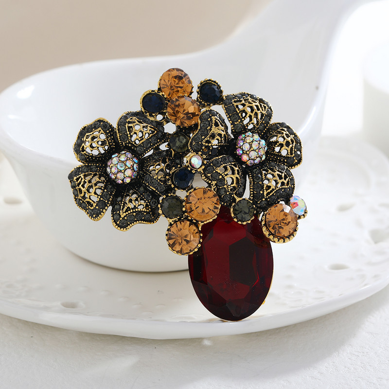 Palača Morkopela Stil kristalnog cvijeta Broš Emajl Igle Broševi za žene Modni nakit Dodaci Party Novogodišnji darovi