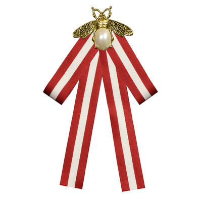 Visokokvalitetna retro crno-bijela prugasta tkanina Leptir mašna Broševi Trake Broševi Igle za revere i broševi Bedž Ženski dodaci