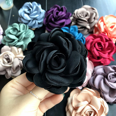 Korejska visokokvalitetna tkanina, kamelija, broševi s dvostrukom namjenom u obliku velikog cvijeta, odijelo, ovratnik, broš, igla, rever za ženske dodatke