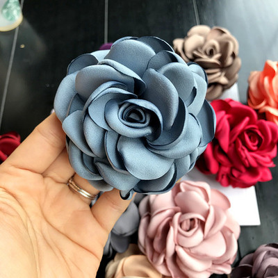 Korejska visokokvalitetna tkanina, kamelija, broševi s dvostrukom namjenom u obliku velikog cvijeta, odijelo, ovratnik, broš, igla, rever za ženske dodatke