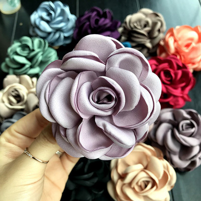 Korejska visokokvalitetna tkanina, kamelija, broševi s dvostrukom namjenom u obliku velikog cvijeta, odijelo, ovratnik, broš, igla, rever za ženske dodatke