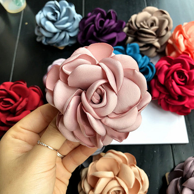 Korejska visokokvalitetna tkanina, kamelija, broševi s dvostrukom namjenom u obliku velikog cvijeta, odijelo, ovratnik, broš, igla, rever za ženske dodatke