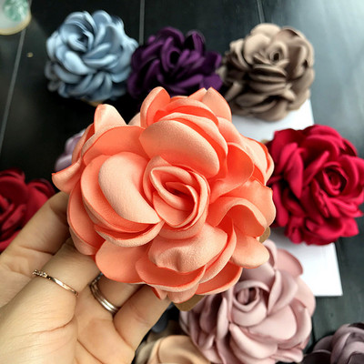 Korejska visokokvalitetna tkanina, kamelija, broševi s dvostrukom namjenom u obliku velikog cvijeta, odijelo, ovratnik, broš, igla, rever za ženske dodatke