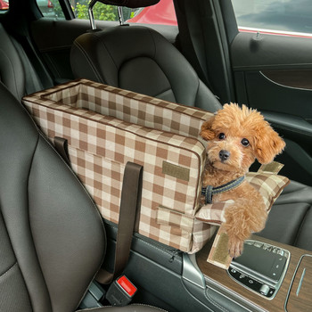 Ταξιδιωτικό κατοικίδιο κουτάβι σκύλος Κάθισμα αυτοκινήτου Καλάθι Ενισχυτικό Κέντρο κονσόλας Τσάντα Κεντρικού ελέγχου Αντιολισθητικά Μεταφορείς Ασφαλής αιώρα για γάτες