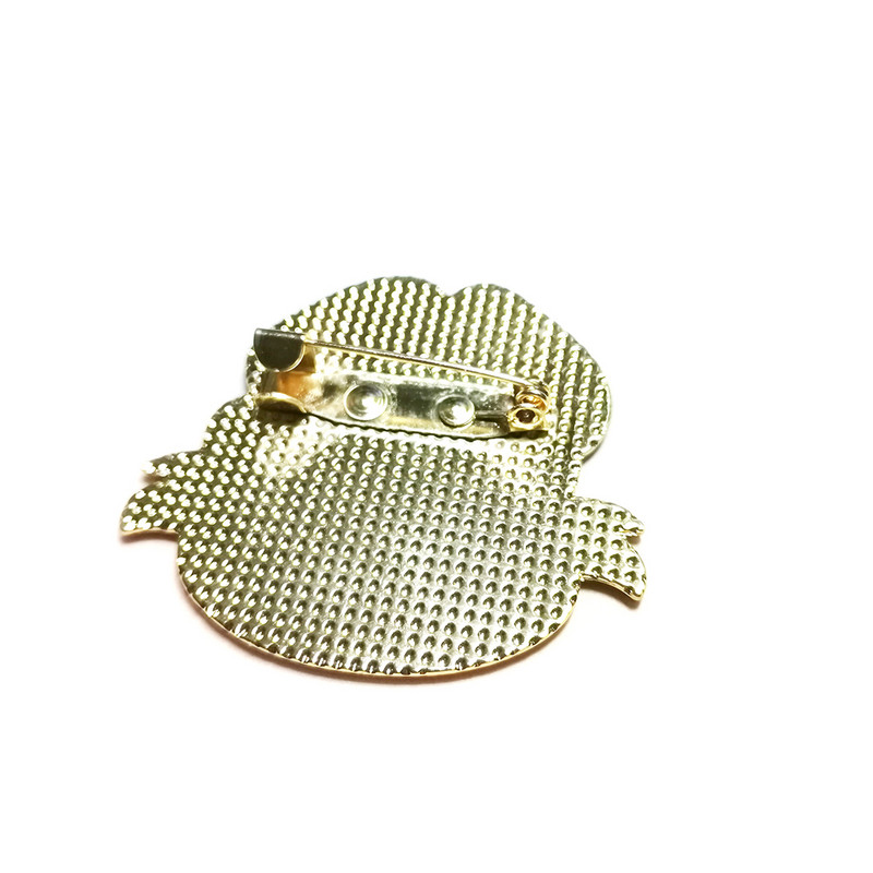 RSHCZY Crveni i ljubičasti broševi s makom za žene Vintage emajlirane igle za ruksake Šešir Torba Nakit Poklon Kopča za šal