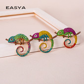 Phinestone kristali zeleni gušter kameleon broš igle nakit dar 3 boje odjevni dodaci