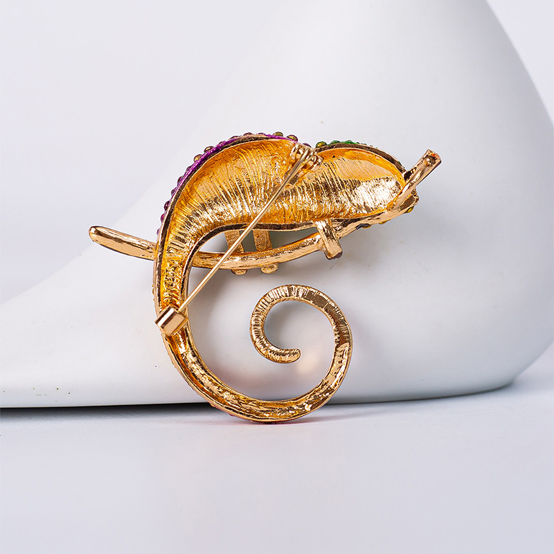 Phinestone kristali zeleni gušter kameleon broš igle nakit dar 3 boje odjevni dodaci